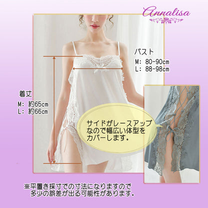 両脇レースアップ仕様の超セクシーなベビードール