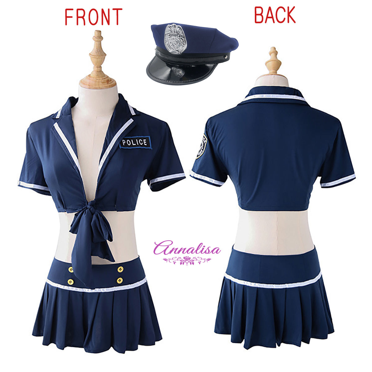 ポリスハットがセットになったなりきりポリス服