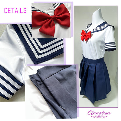 赤いリボンの王道セーラー服