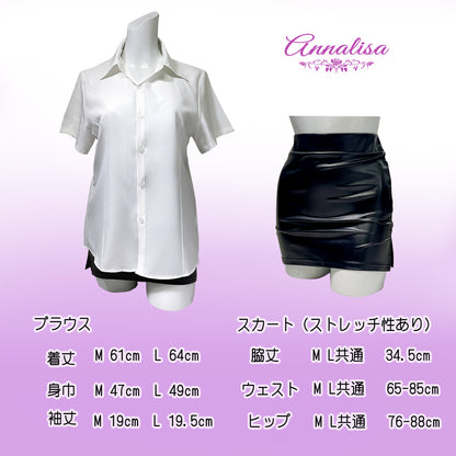 お色気ムンムンOLコスプレセット【半袖】