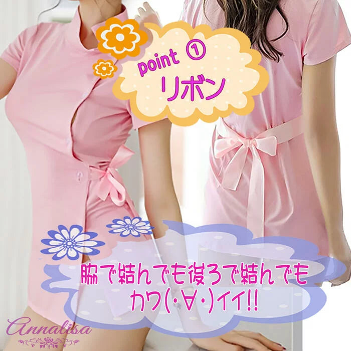 通気性の良いサラサラ素材のナース服　　